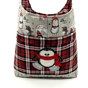 Penguin Purse, Winter Tote, Christmas Gift, Secret Santa, Penguin Bag, Gift Under 50, Gift For Her, Penguin, Cute Tote