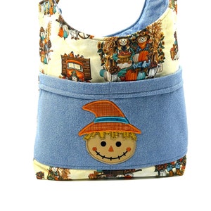 Scarecrow Tote, Fall Bag, Farm Tote, Fall, Scarecrow, Autumn Bag, Fall Tote