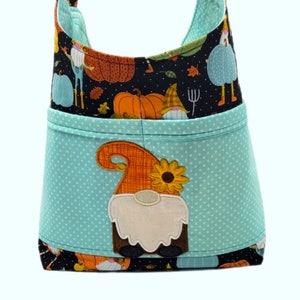Fall Gnome Bag, Autumn Gnome, Fall Purse, Fall Pumpkin Gnome, Autumn Gnome, Gnome Tote, Fall
