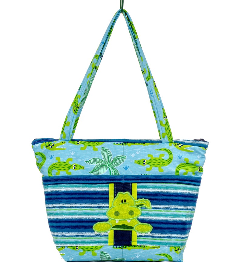 croc beach bag
