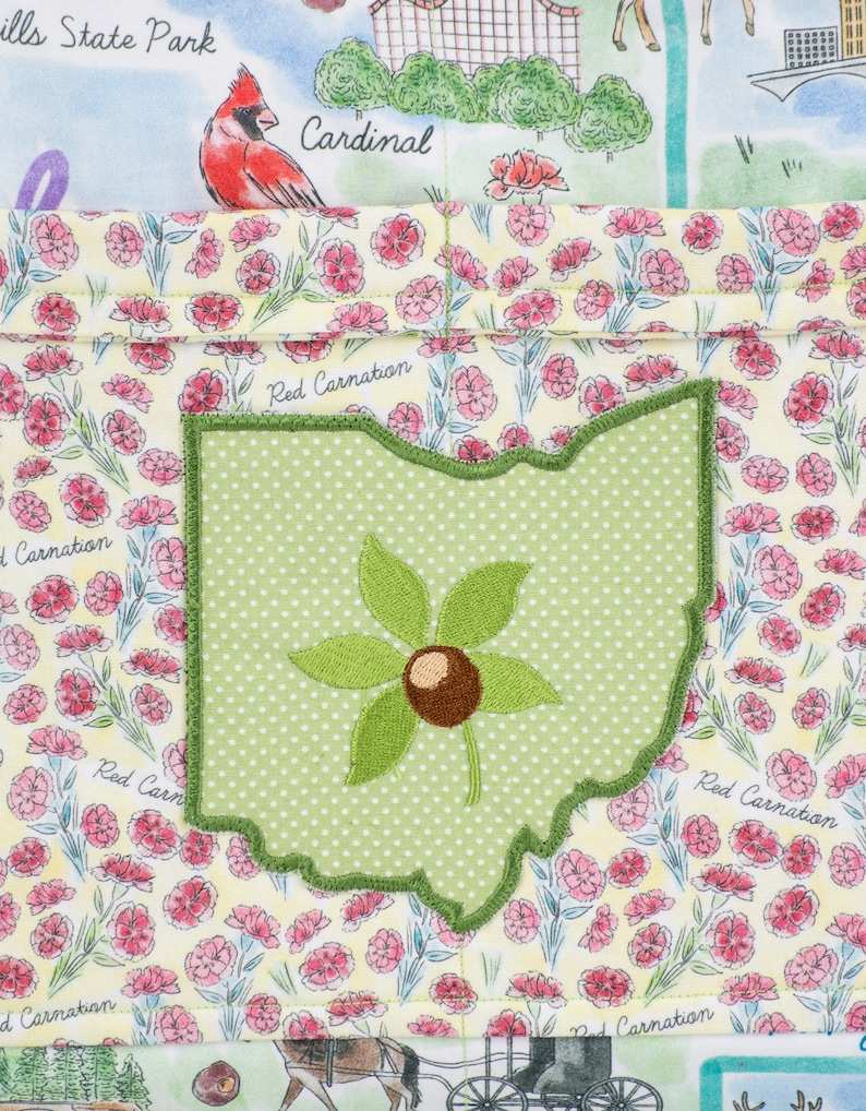 Columbus State of Ohio Mother/'s Day Gift Reusable Bag Buckeye State Fabric Tote Ladies Purse Great Lakes OH Shoulder Bag Ohio Tote
