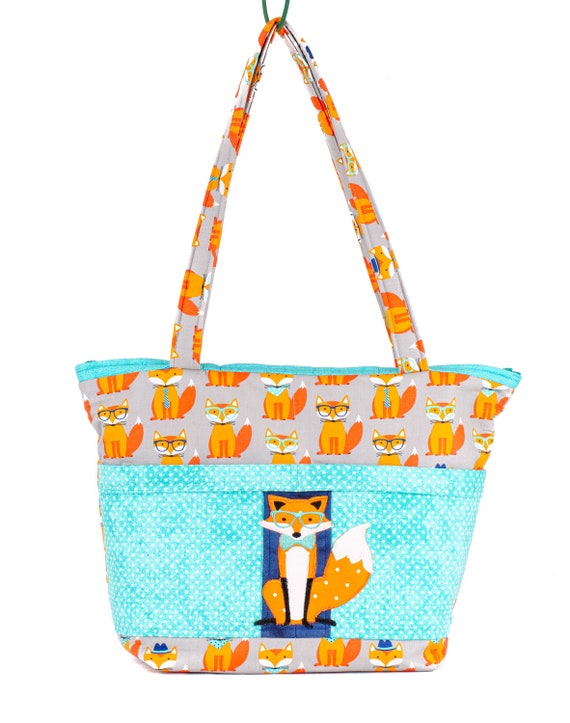 Fox Diaper Bag New Arrival Baby Gift Critter Tote Coming Home Dapper Fox Forest Creatures Woodland Animals Baby Shower Baby Bag Etsy