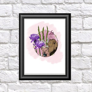 Löwe Wandkunst