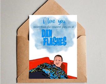 I Think You Should Leave Dan Flashes Patterned Shirts Birthday and Anniversary Card