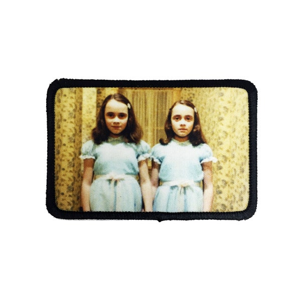 The Shining Grady Twins Embroidered Iron-On Patch – Horror Movie Fan Craft & Apparel Accessory