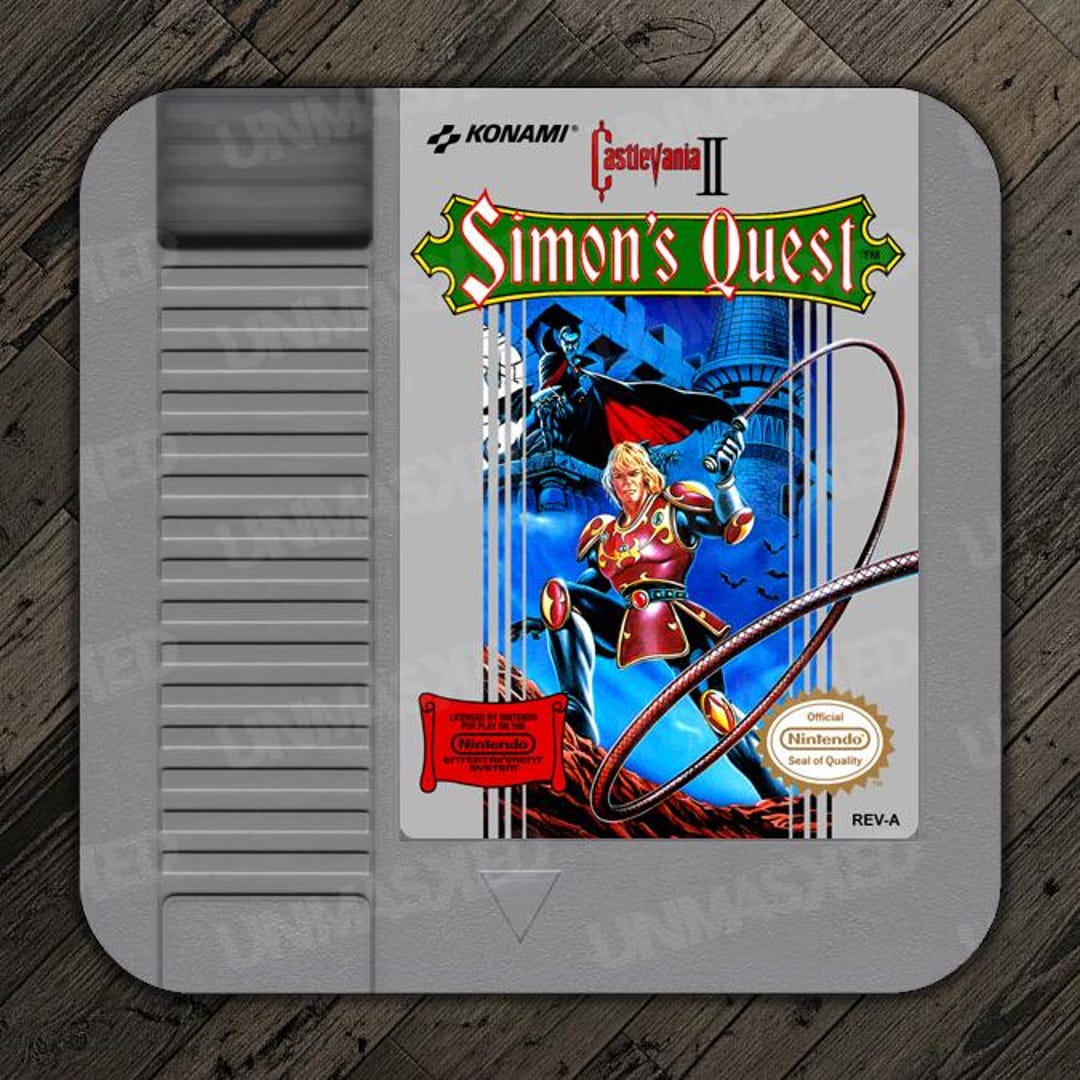 Castlevania 2 NES Coaster Simons Quest Video Game Coaster Nintendo ...