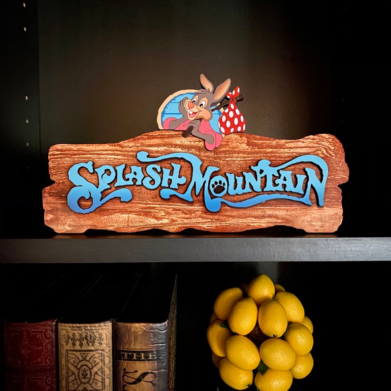Splash Mountain Sign Splash Mountain Replica Entrance Sign Etsy