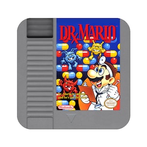 Dr. Mario NES Coaster Dr. Mario Drink Coaster Video Game Coaster Nintendo Coaster Mario Drink Coaster NES Drink Coaster Doctor Mario Coaster