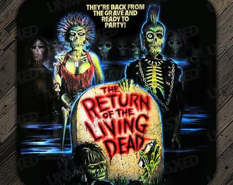Return of the Living Dead Coaster Return of the Living Dead Coaster Tarman Coaster Zombie Punk Coaster Horror Movie 80s Horror Coaster ROTLD