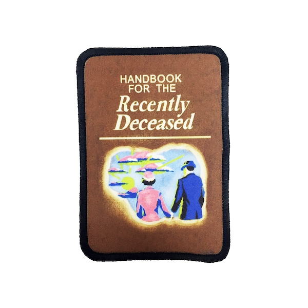Handbook for the Recently Deceased Patch Beetlejuice Patch Betelgeuse Patch Horror Patch Lydia Deetz Iron On Patch Jacket Patch Punk Patch