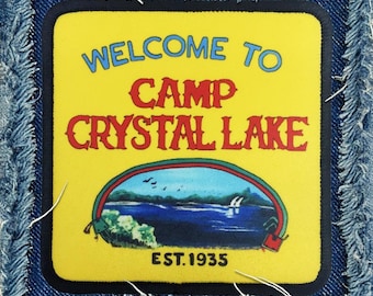 Camp Crystal Lake Patch Friday the 13th Patch Jason Voorhees Patch Horror Patch New Jersey Patch NJ Patch Punk Patch Iron On Patch