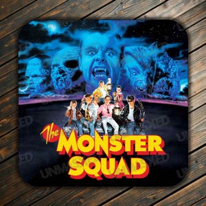 The Monster Squad Coaster Monster Squad Drink Coaster Horror Drink Coaster 80s Horror Coaster 80s Horror Drink Coaster Monster Coaster