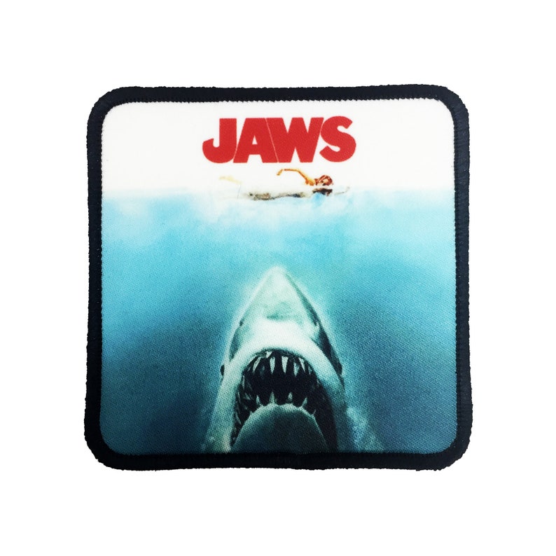 Jaws Patch Bruce Shark Patch Horror Patch Square Patch Iron On Patch Jacket Patch Punk Patch 画像 1