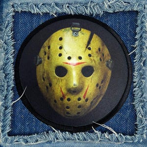 Jason Voorhees Patch Friday the 13th Patch Jason Takes Manhattan Patch Jason Mask Horror Patch Iron On Patch 80s Horror Punk Patch