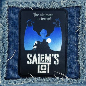 Salems Lot Patch Barlow Patch  Stephen King Patch Vampire Patch Horror Patch Punk Patch Iron On Patch Jacket Patch 80s Horror Patch