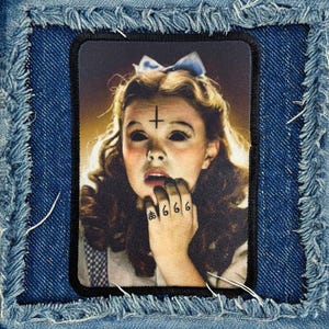 Satanic Dorothy Patch 666 Patch Satan Patch Demonic Patch Antichrist Patch Devil Patch Hell Patch Horror Patch Iron On Patch Punk Patch