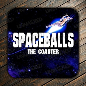 Spaceballs Coaster Spaceballs Drink Coaster 80s Comedy Coasters Dark Helmet Spaceballs Merch May the Schwartz Be With You Spaceballs Decor