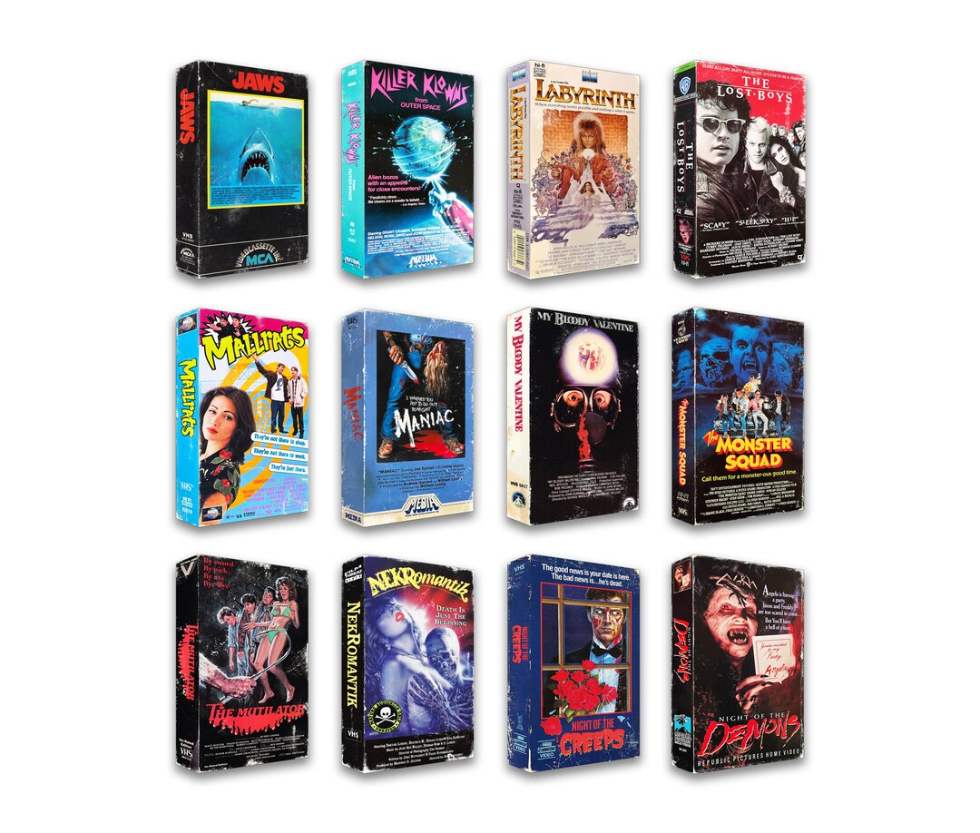 Mini VHS J Thru R Horror VHS Horror Video