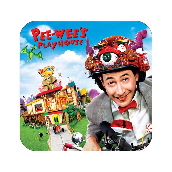 Pee-wee's Playhouse Coaster Pee wee Drink Coaster 80s Comedy Coasters Pee Wee Herman Pee-wee Herman Drink Coaster Pee Wee Playhouse Decor