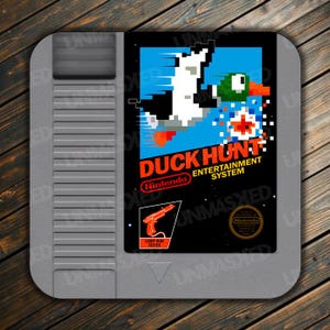 Duck Hunt NES Coaster Dunk Hunt Drink Coaster NES Coaster Video Game Coaster Nintendo Coaster NES Drink Coaster Mario Coaster Duck Hunt Dog