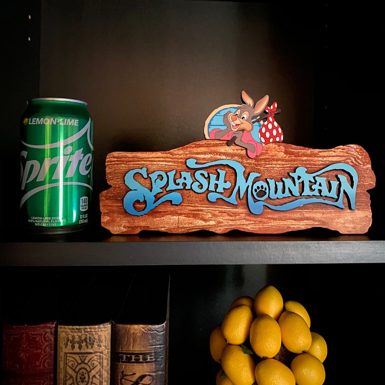 Splash Mountain Sign Splash Mountain Replica Entrance Sign Etsy