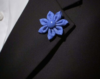 BIue Reversblume Reversblume Blume.  Blumen Anstecknadel.