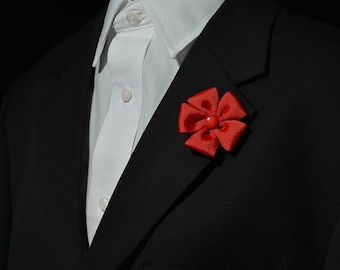 Herren Revers Blume Rot Revers Blume Anstecknadel Hochzeit Revers Blume Rot Anstecknadel