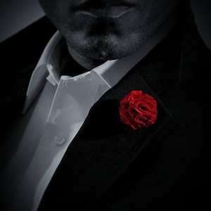 Mens Rose Lapel Flower Pin  Rose Lapel Pin  Flower Lapel Pin