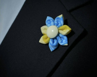 Blau & Gelbe Revers Blume