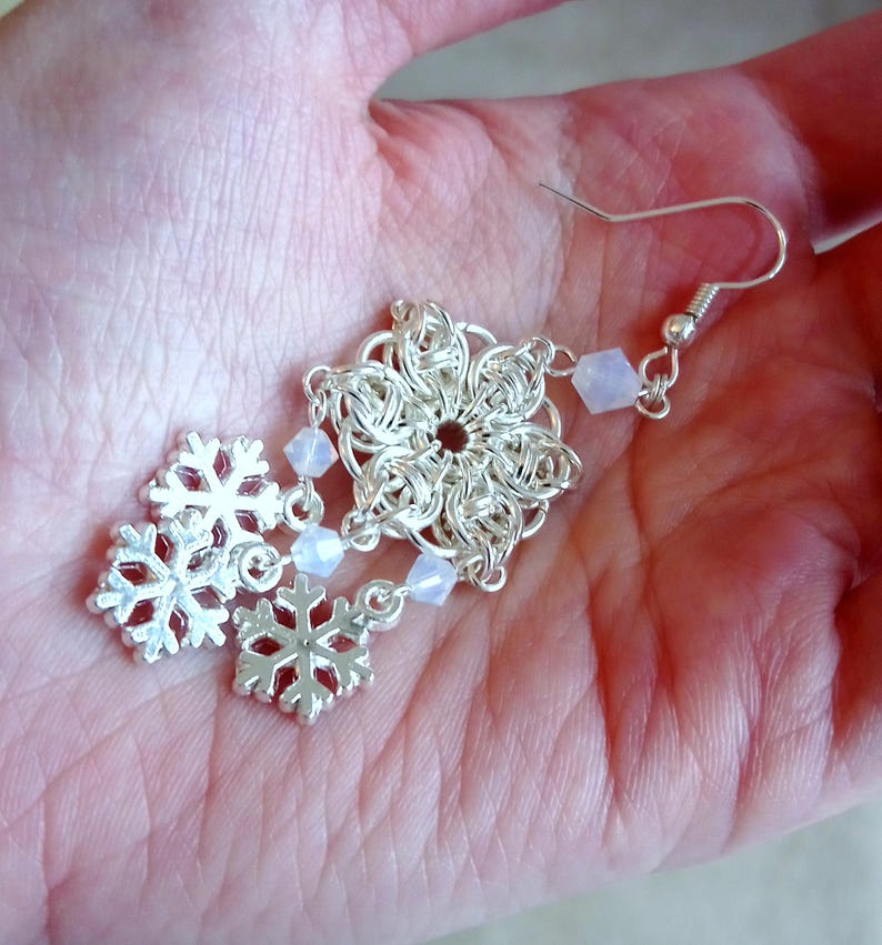 Celtic Star Snowflake Earrings