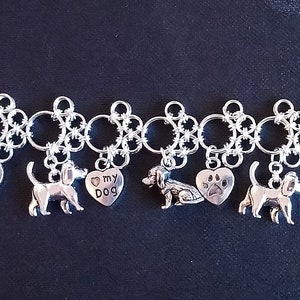 MZC Jewelry Paw Print Charm Bead - Pet Animal Love Heart Dangle Charm For Bracelets & Necklaces - View #2
