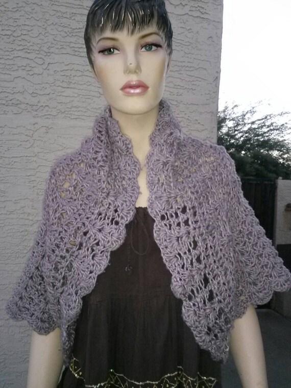 Fabulous Purple Crochet Sweater
