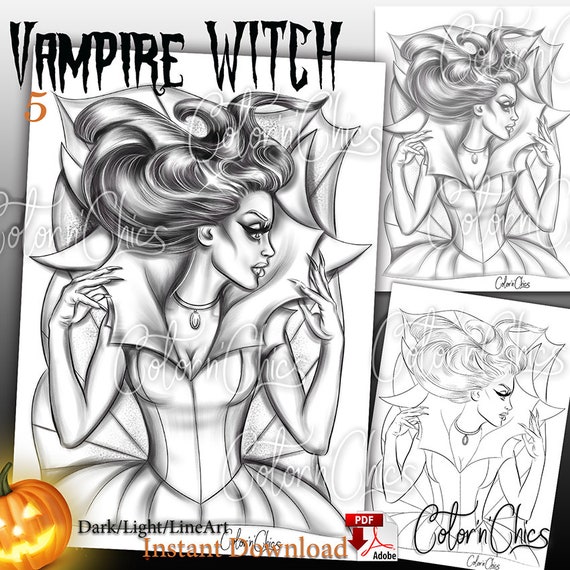 Vampire Coloring Page - Ultra Coloring Pages