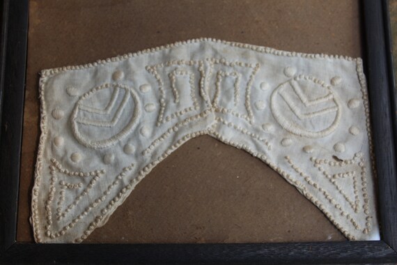 Vintage Framed Lace Collar & Candlewick Collar - image 5