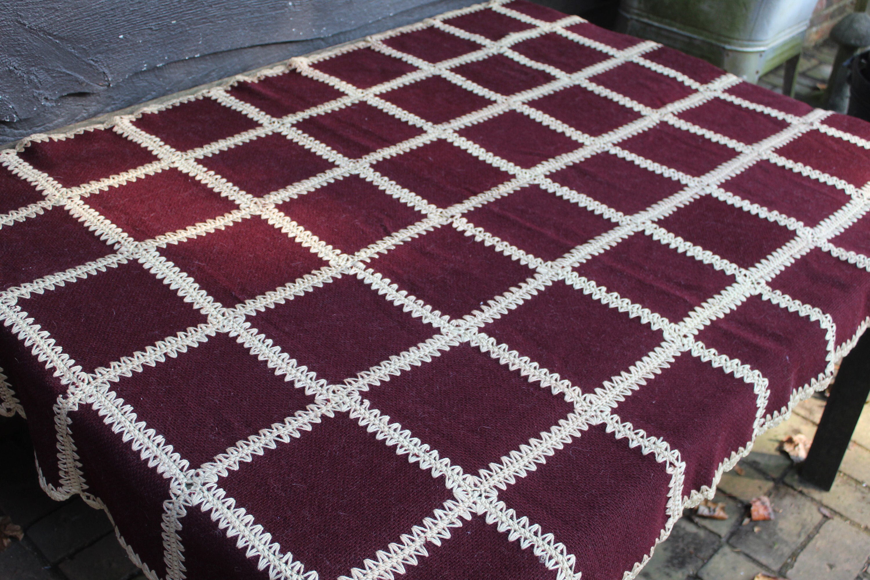Amish Crochet Throw Etsy