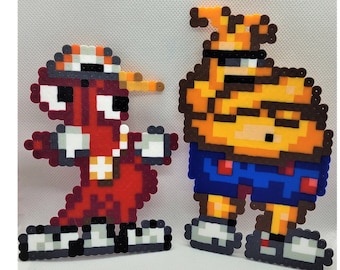 Toejam and Earl Perler Bead Art: 8-Bit Sega Genesis Decor
