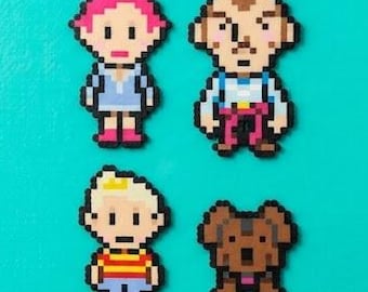Mother 3 Perler bead art characters, fuse bead figurine, stocking stuffer, christmas ornament, birthday gift, dad gamers