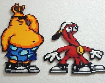 Toe Jam and Earl, Perler Beads, pixel art