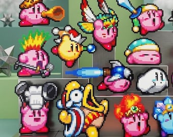 Kirby Perler Bead Art: Dreamland Pixel Decor