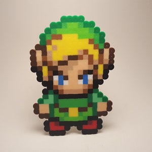 Link Perler, Legend of Zelda bead art, pixel art, gifts for him, zelda art, magnet, keychain, birthday gift