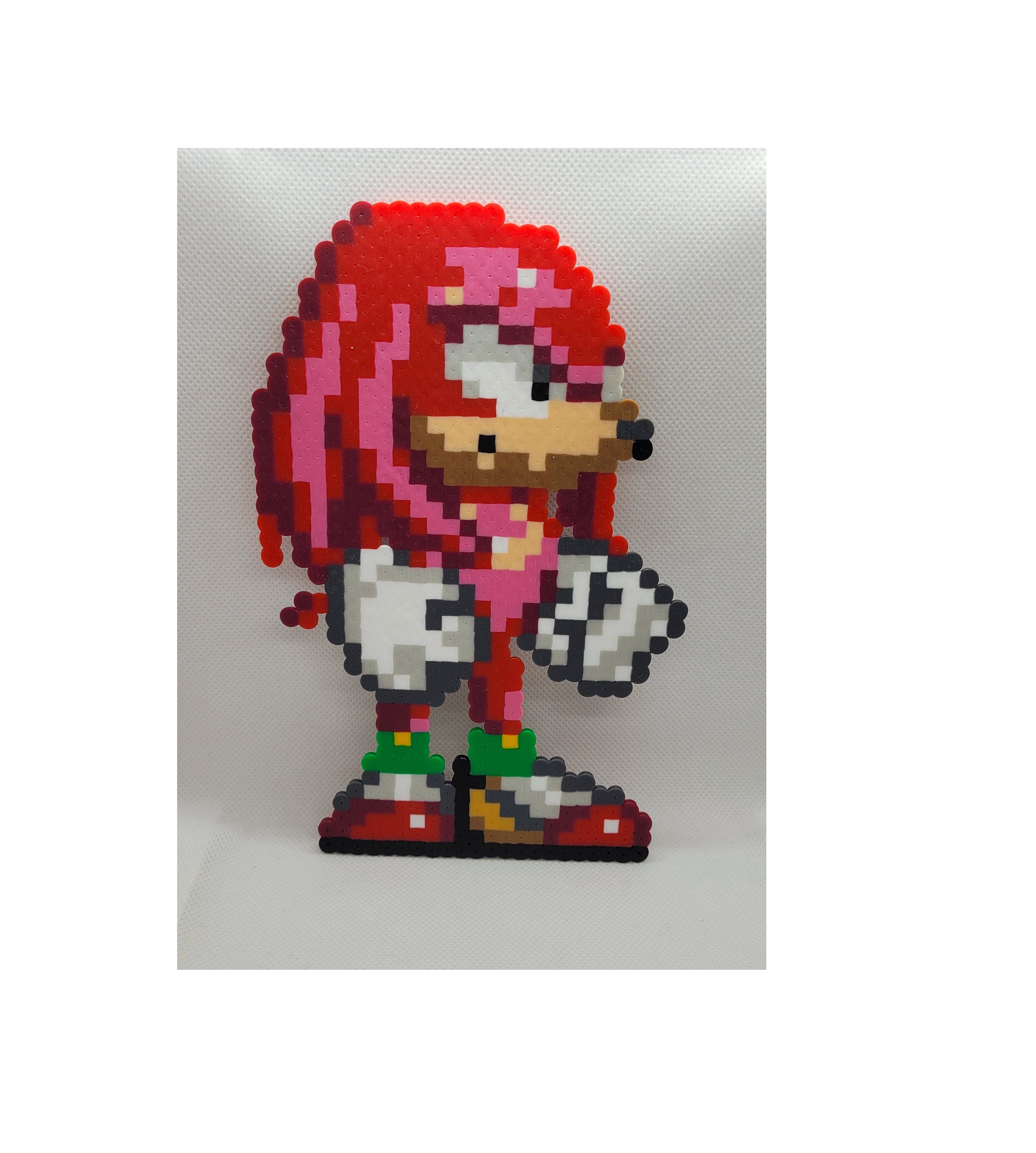 Sonic Perler Beads Tails Bead Sprite 8 Bit Pixel Art Knuckles the Echidna  Hedgehog Sonic 2 Sonic 3 Sega Genesis Robotnik 
