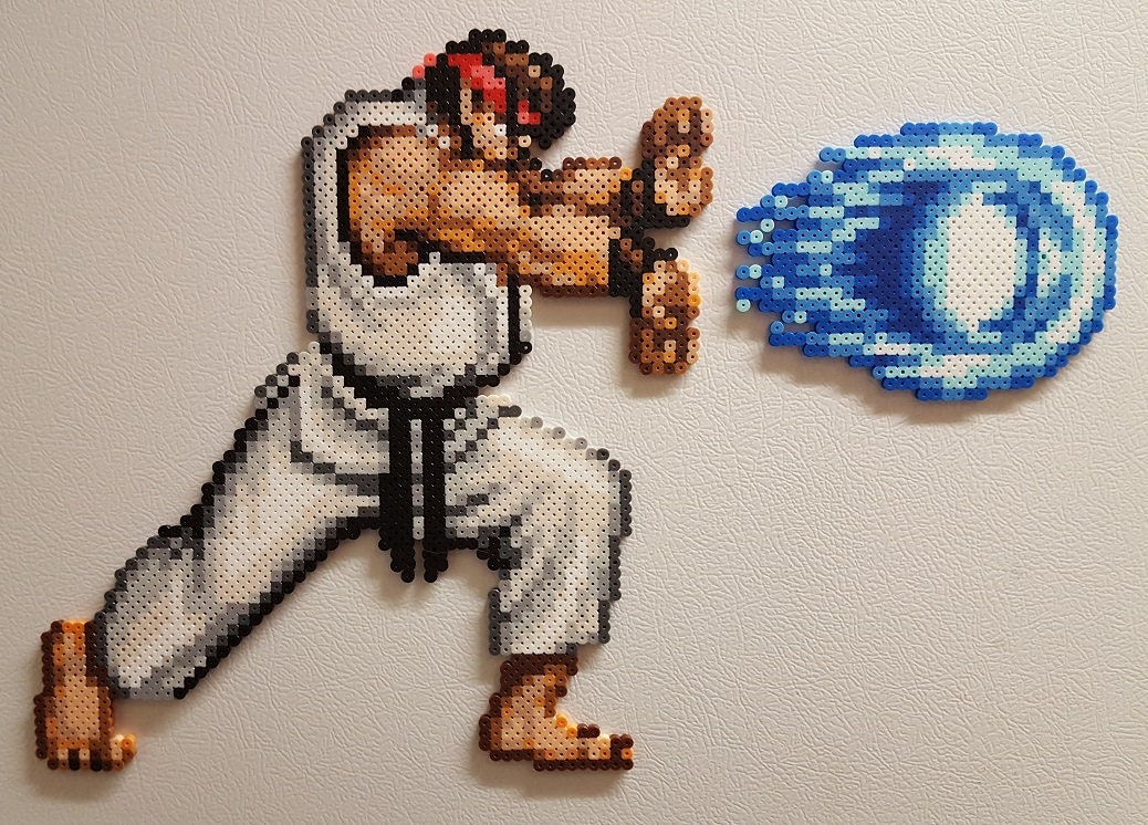 Wall Sticker Street Fighter Guile Pixel Art