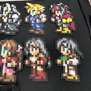 Final Fantasy 7 Perler Bead Art магниты-холодильники FF7 8 2 - изображение.