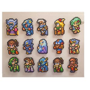 Final Fantasy IV Perler Bead Sprite: SNES Pixel Art