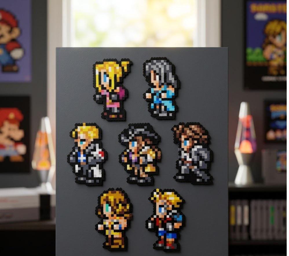 Final Fantasy 8 Perler Bead Sprite: FF8 Pixel Art Fridge Magnet - Etsy