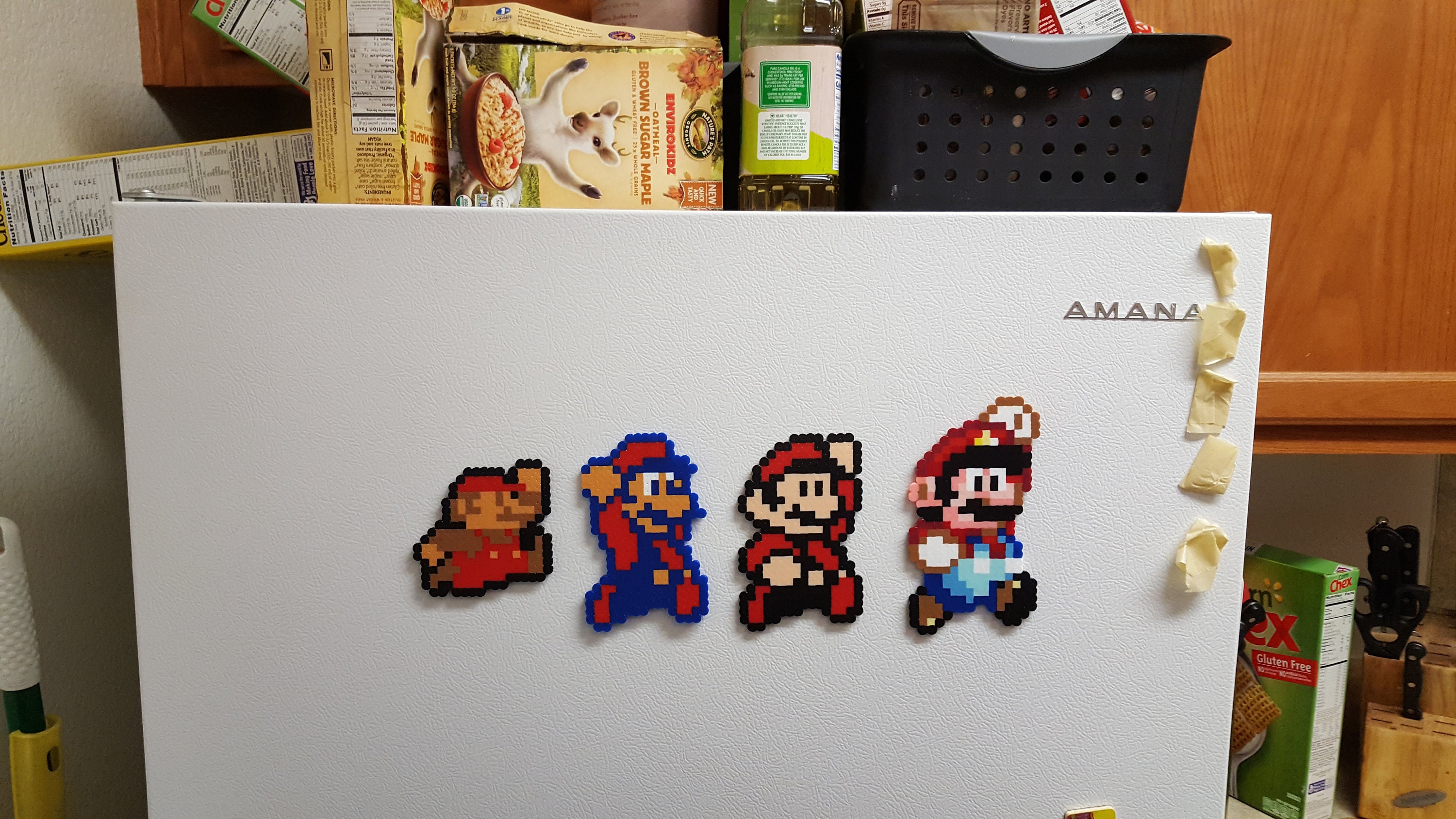 Mario Perler Beads Magnet Pixel Art Perler Bead Art Evolution