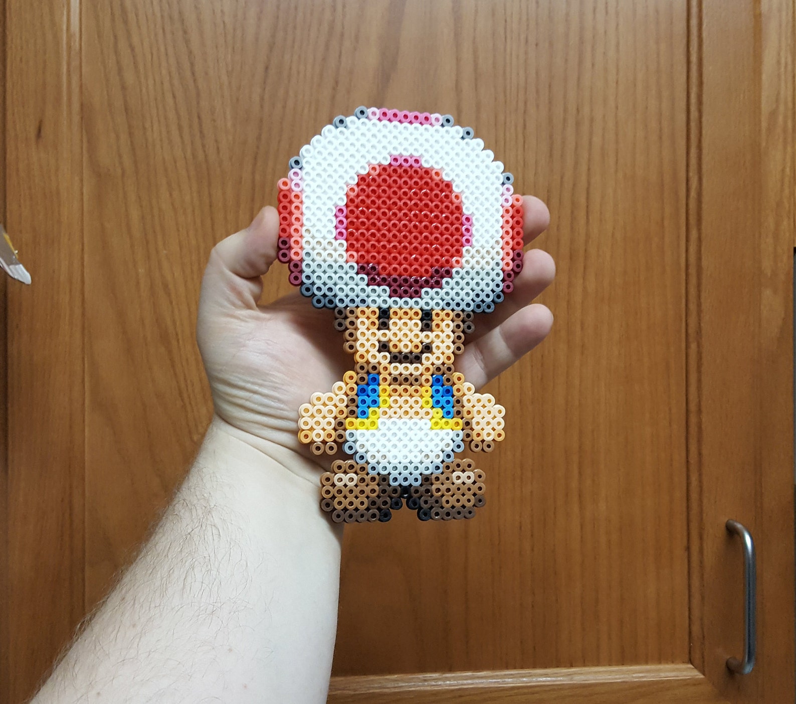 Toad Perler Beads Super Mario Bros game sprite pixel bead Etsy