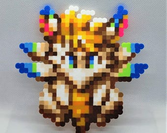 Perler Beads Flammie, Secret of Mana, 8 bit pixel art