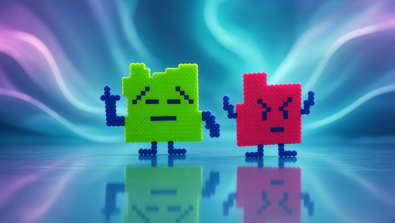 Mooninites Perler Bead Magnet Set Wall Art – Aqua Teen ATHF Adult