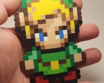 Link And Zelda! Minish Cap! Perler Beads! GBA! Retro! Legend of Zelda! Pixel!